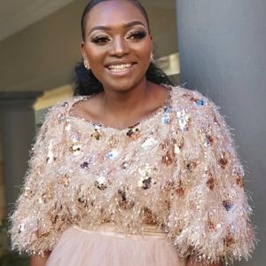 Zara sequin ROSE GOLD  top Balloon sleeve Bloggers favorite